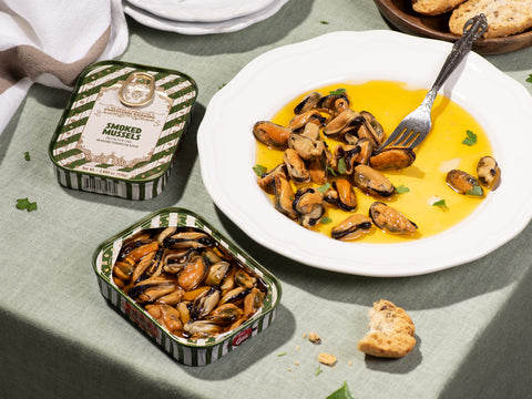 Smoked Mussels in Olive Oil