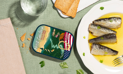 North Carolina Tinned Sardines in Olive Oil