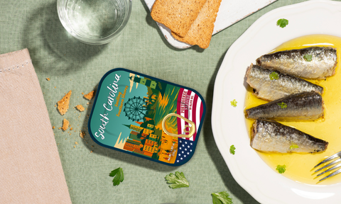 South Carolina Tinned Sardines in Olive Oil
